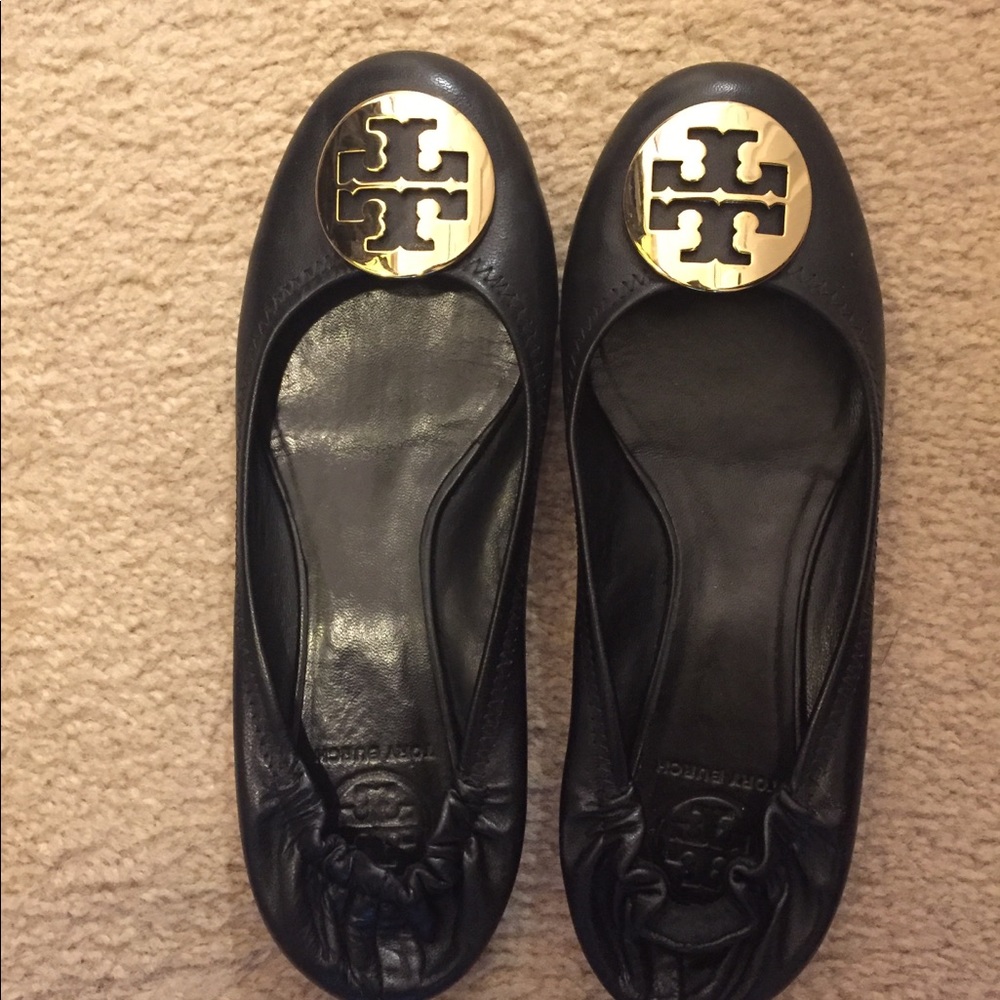 Tory Burch Reva Flats in Black- Size 8